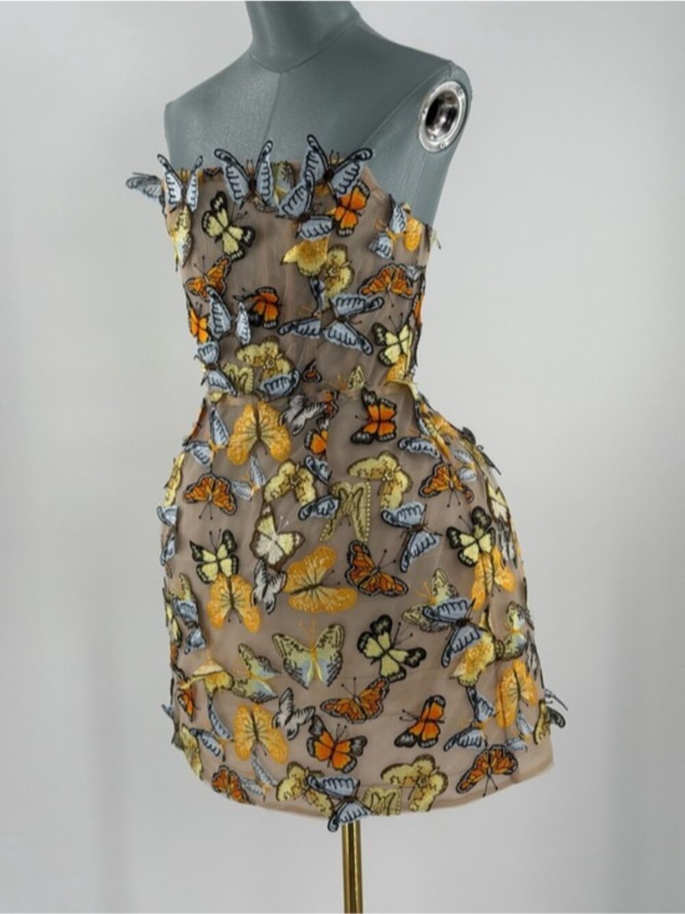 🆕 BRONX & BANCO 🧿 NWOT Bella Butterfly Maraya Strapless Mini Dress, Sz M US 6 - Picture 10 of 16